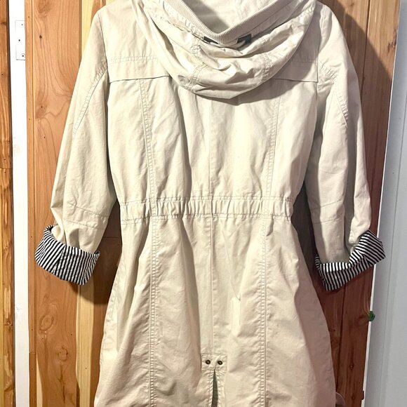 Esprit spring coat coton 2 length sleeves hood zipper pocket ajustable cotton - Picture 7 of 15